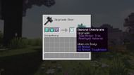 Applying tide armor trim to a diamond chestplate (Image via Mojang)